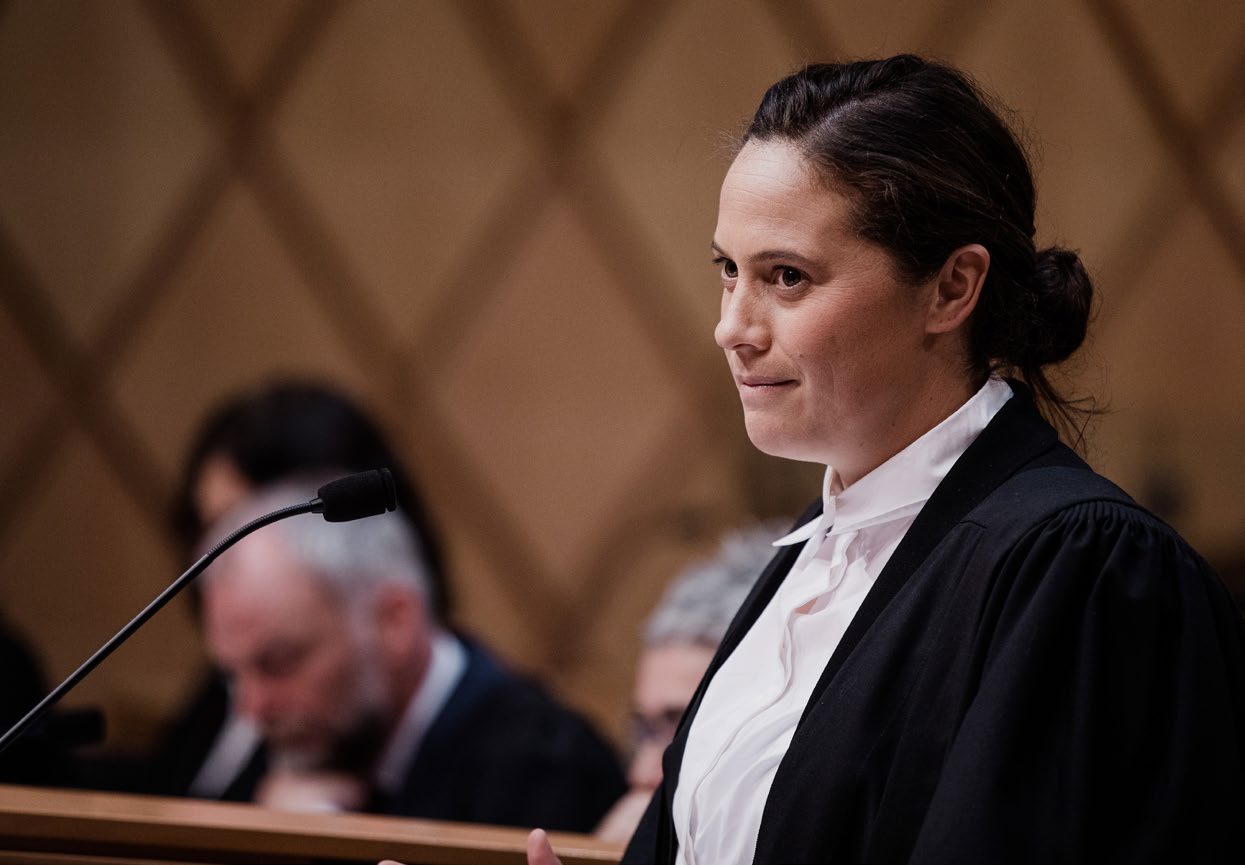 Natalie Coates in the Supreme Court.