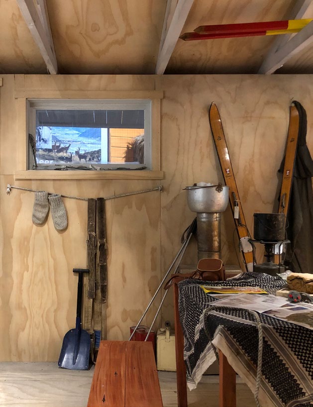 A replica of Huber Hut at Methven’s NZ Alpine & Agricultural Encounter.