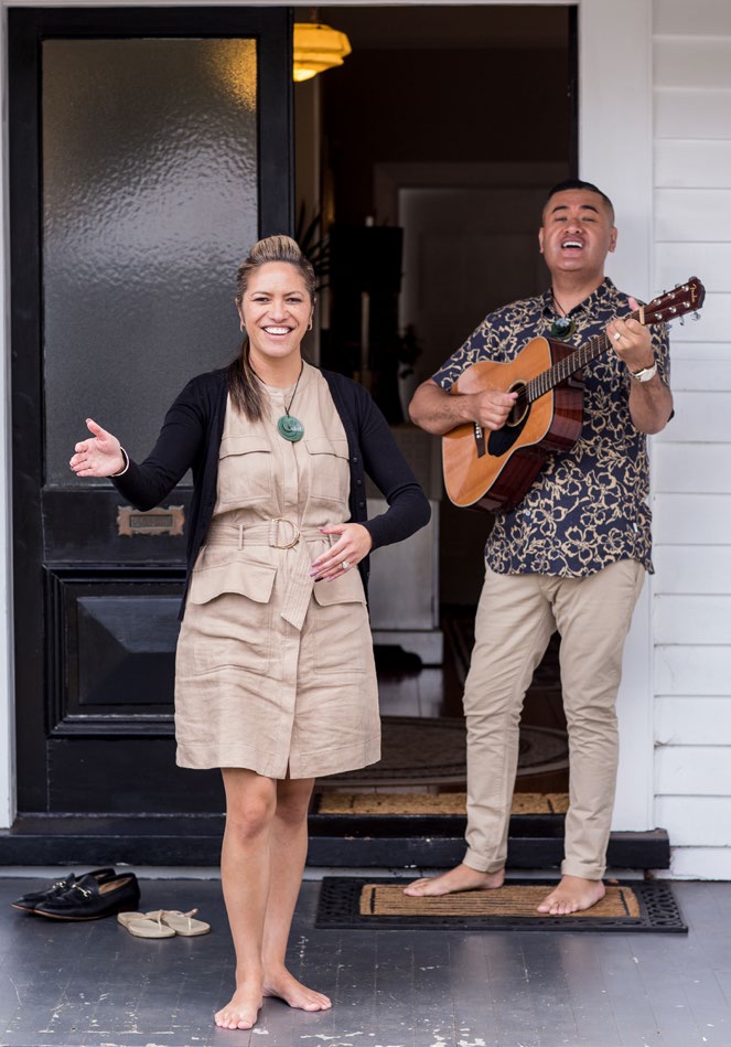 Kaiora and Francis Tipene at their home.