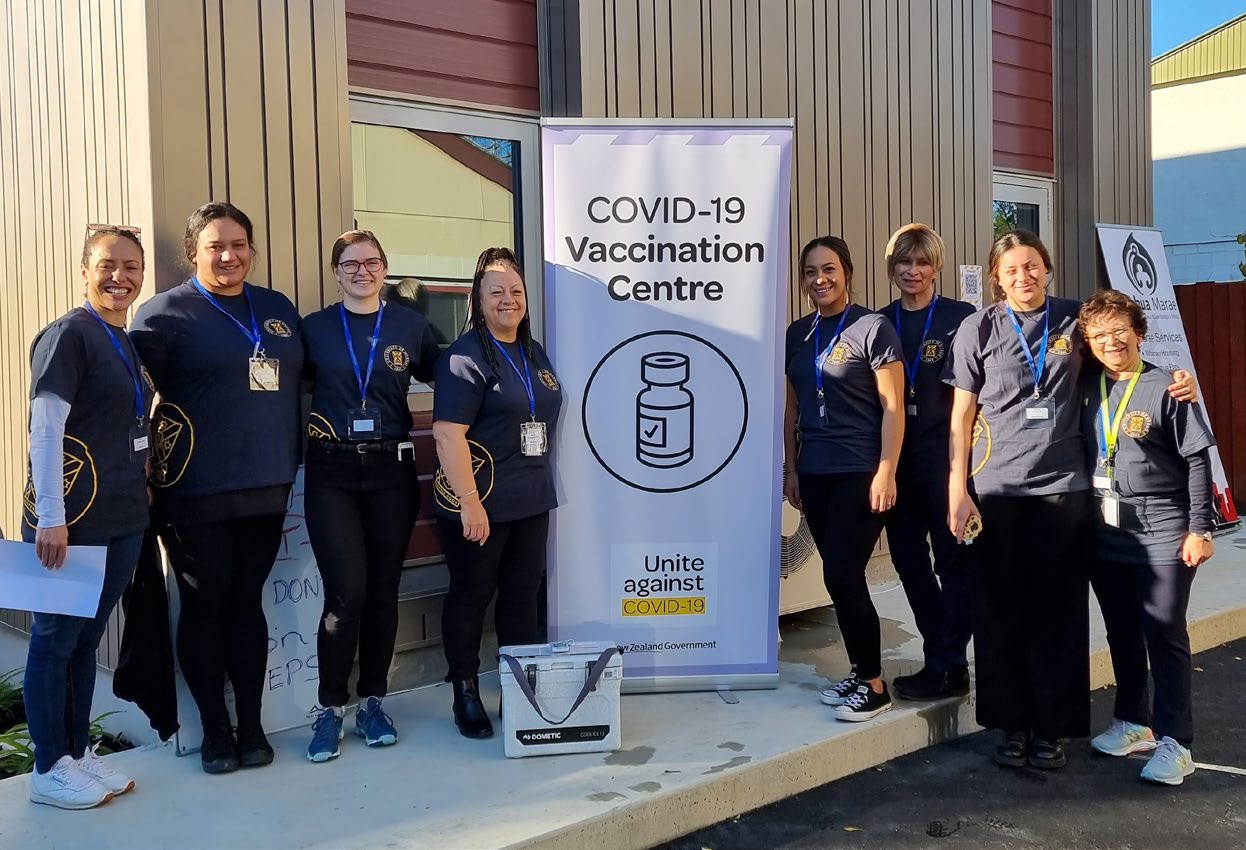 MIHI team members at Rehua Marae