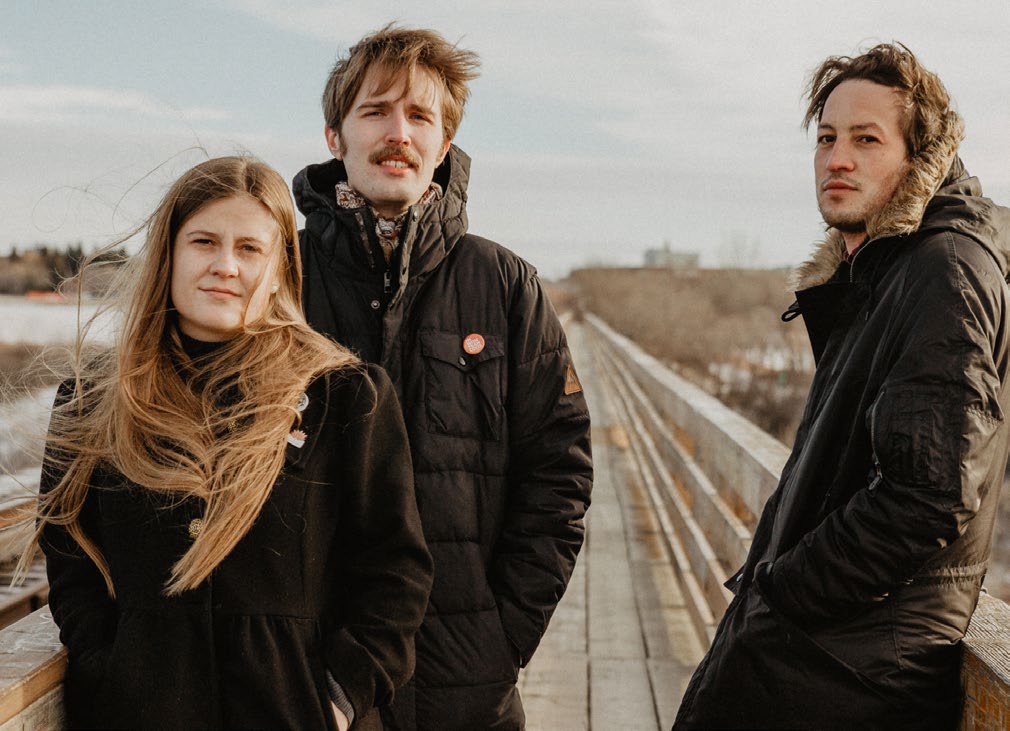 Kacy & Clayton with Marlon Williams in Saskatchewan.