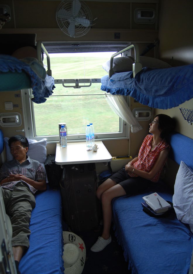 On the Trans-Siberian Railway.