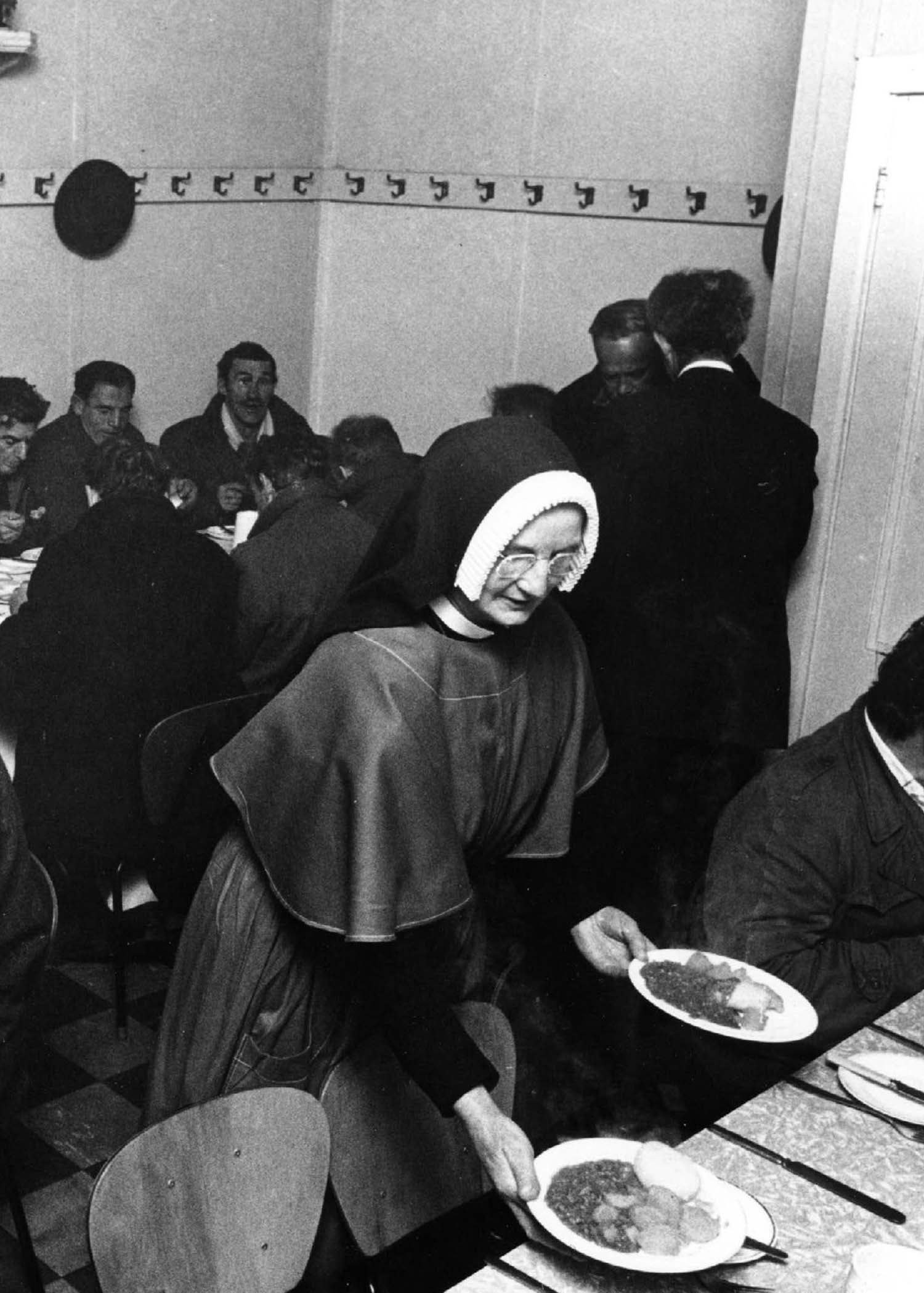 The Sisters serve a meal at the Compassion Centre & Soup Kitchen in Wellington.