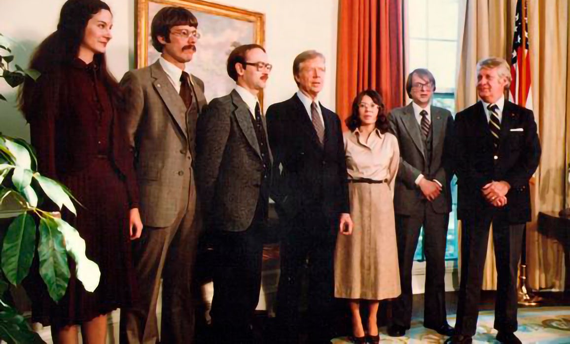 The rescued Americans at The White House.