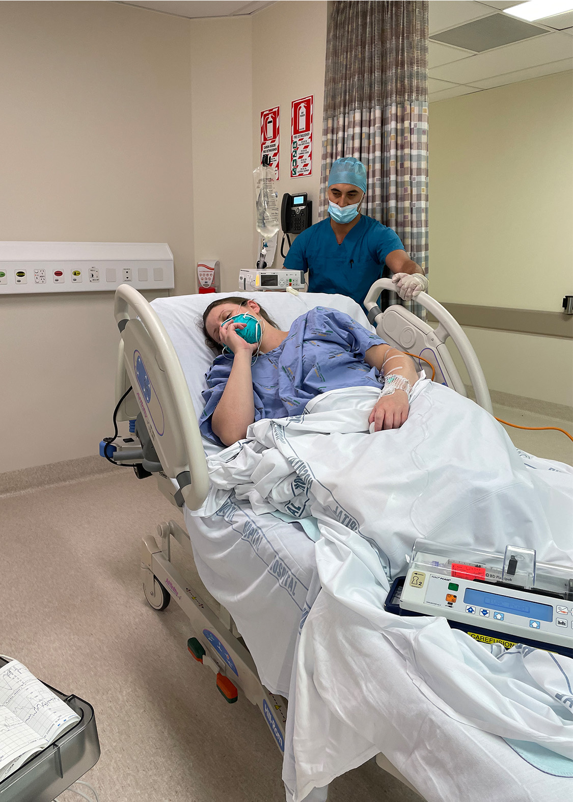 Lizzie in Rotorua Hospital