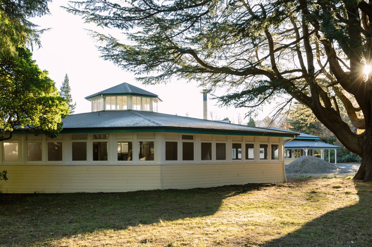 Unusual octagonal structure of the block.