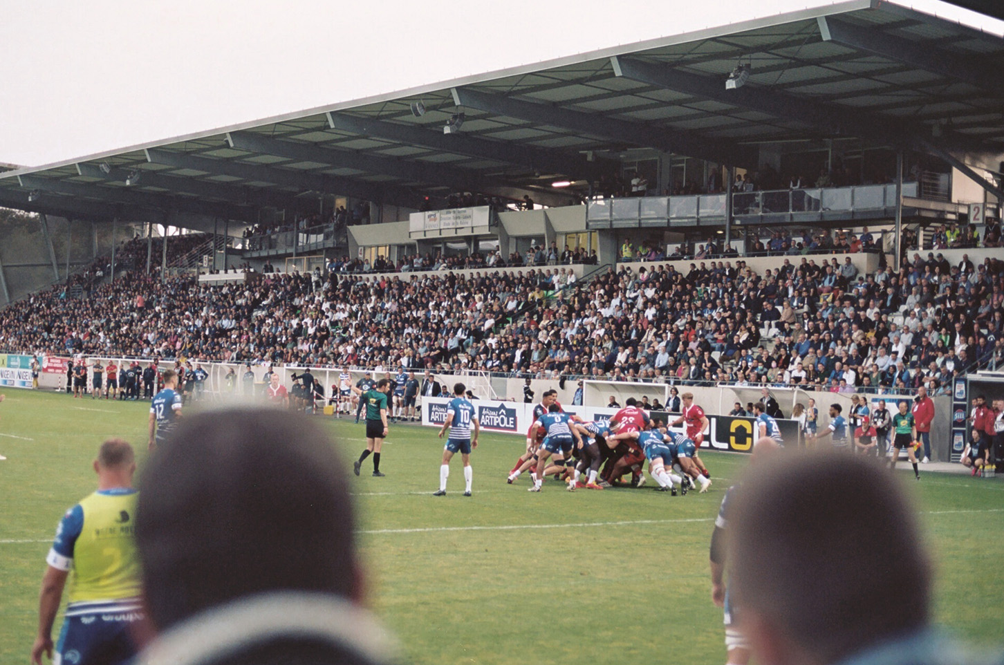 rugby game.