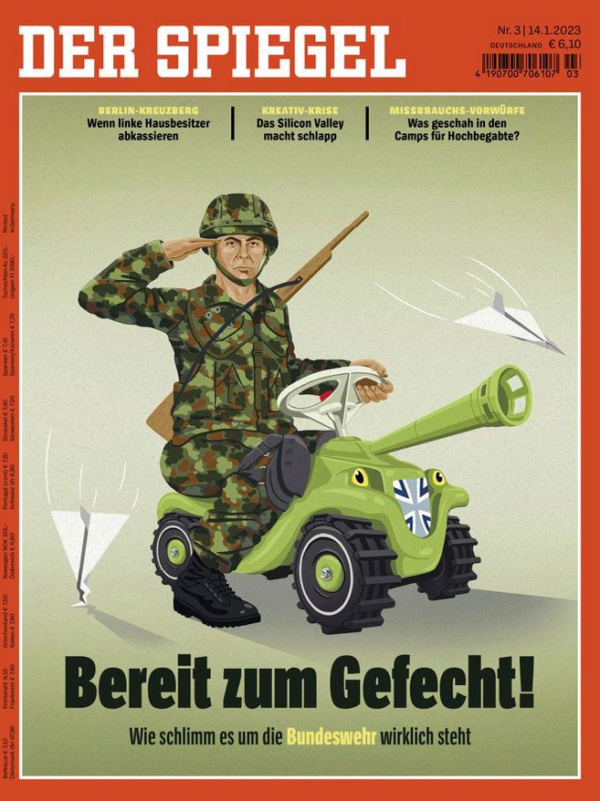 In a recent cover story, Germany’s bestknown weekly Der Spiegel explains how the nation’s army has turned into a laughing stock.