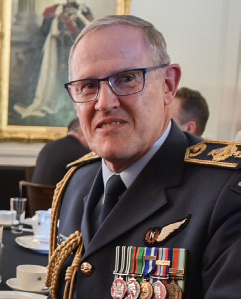 Chief of Defence Force Air Marshal Kevin Short at an event for Jayforce veterans at Government House, Wellington, in March 2021.
